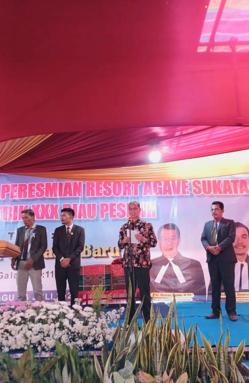 Bupati Bengkalis Hadiri Peresmian HKBP Resort Agave Sukatani, Talang Muandau