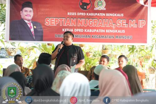 Wakili Suara Rakyat, Ketua DPRD Bengkalis Septian Nugraha Laksanakan Reses Masa Sidang III