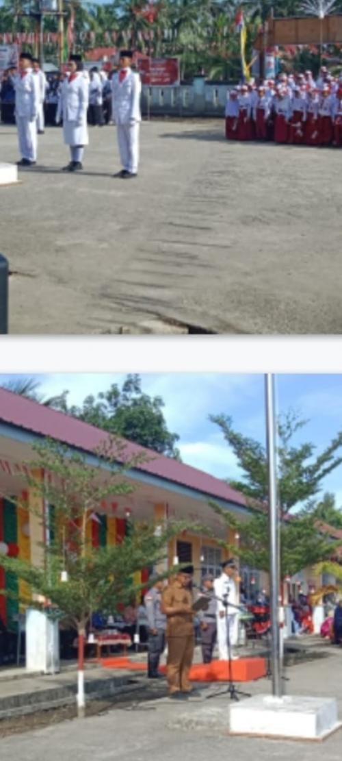 Pemerintah Desa Teluk Lancar Gelar Upacara Bendera Peringatan HUT RI Ke-80 Tahun 2025