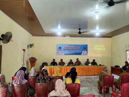 Pemdes Berancah melaksanakan Rembuk Stunting Tingkat Desa Berancah Tahun 2025
