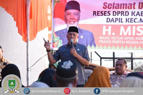 H. Misno Selesaikan Reses Masa Persidangan III di Dapil Mandau