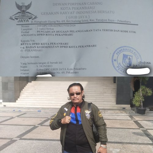 GRIB Jaya Desak BK Periksa Anggota DPRD Pekanbaru Berinisial F, S. Hondro: Kami Tak Akan Berhenti di BK
