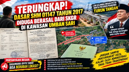 Hak Firdinan Sihombing Terancam? Dasar SHM 01147 Diduga Tak Sesuai Lokasi, Presiden Prabowo Diminta Bertindak