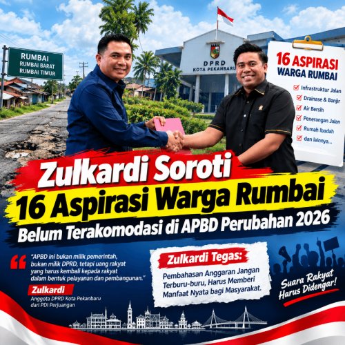 Zulkardi Soroti 16 Aspirasi Warga Rumbai yang Belum Terakomodasi di APBD Perubahan 2026